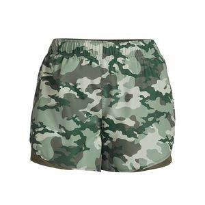 ATHLETIC WORKS Womens Core Running Shorts Size 3X 24W-26W Camouflage New